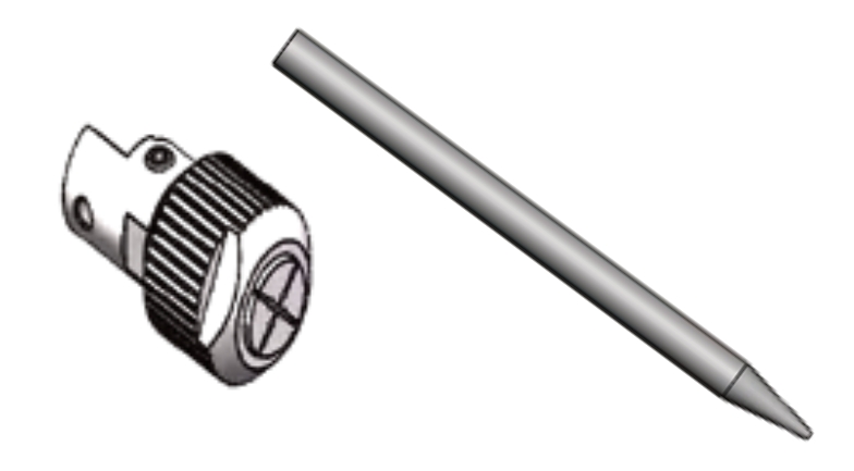 Push up needle, holder and cap for die bonding