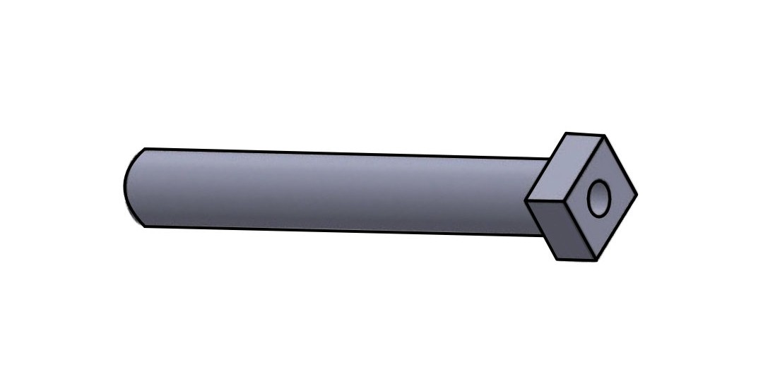 Shank structure 01 - straight shank with angled tip