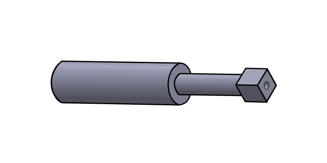 Shank structure 02 - stepped shank with angled tip